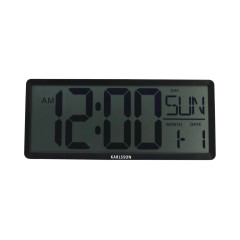 Digitálne hodiny Karlsson Table Clock Retro LCD KA6020BK, 36cm